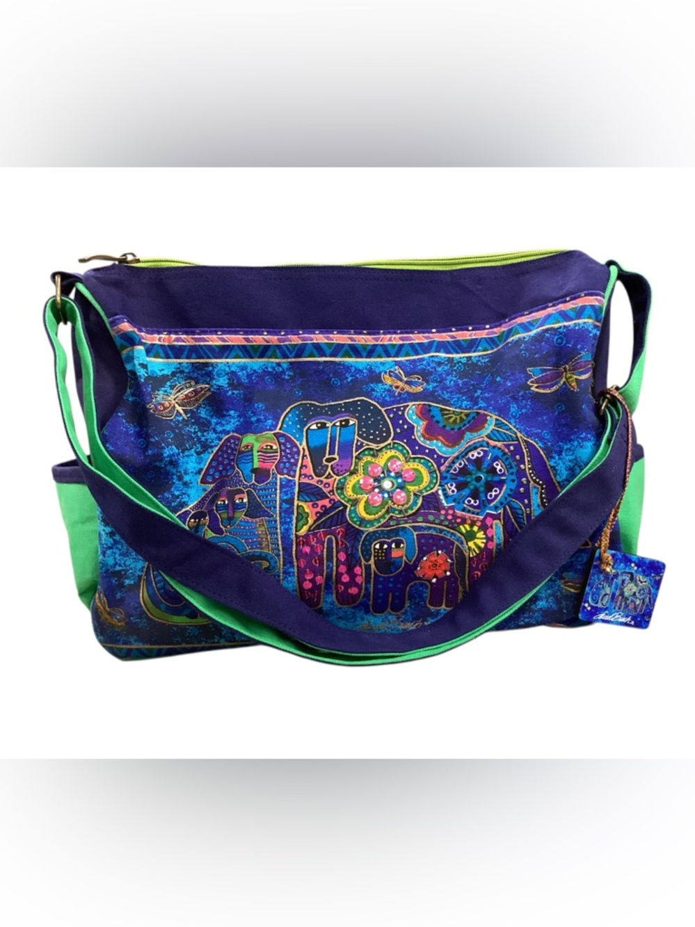 Laurel Burch multicolor doggy bag.